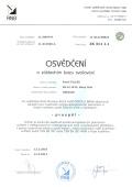 Osvědčení o základním kurzu svařování